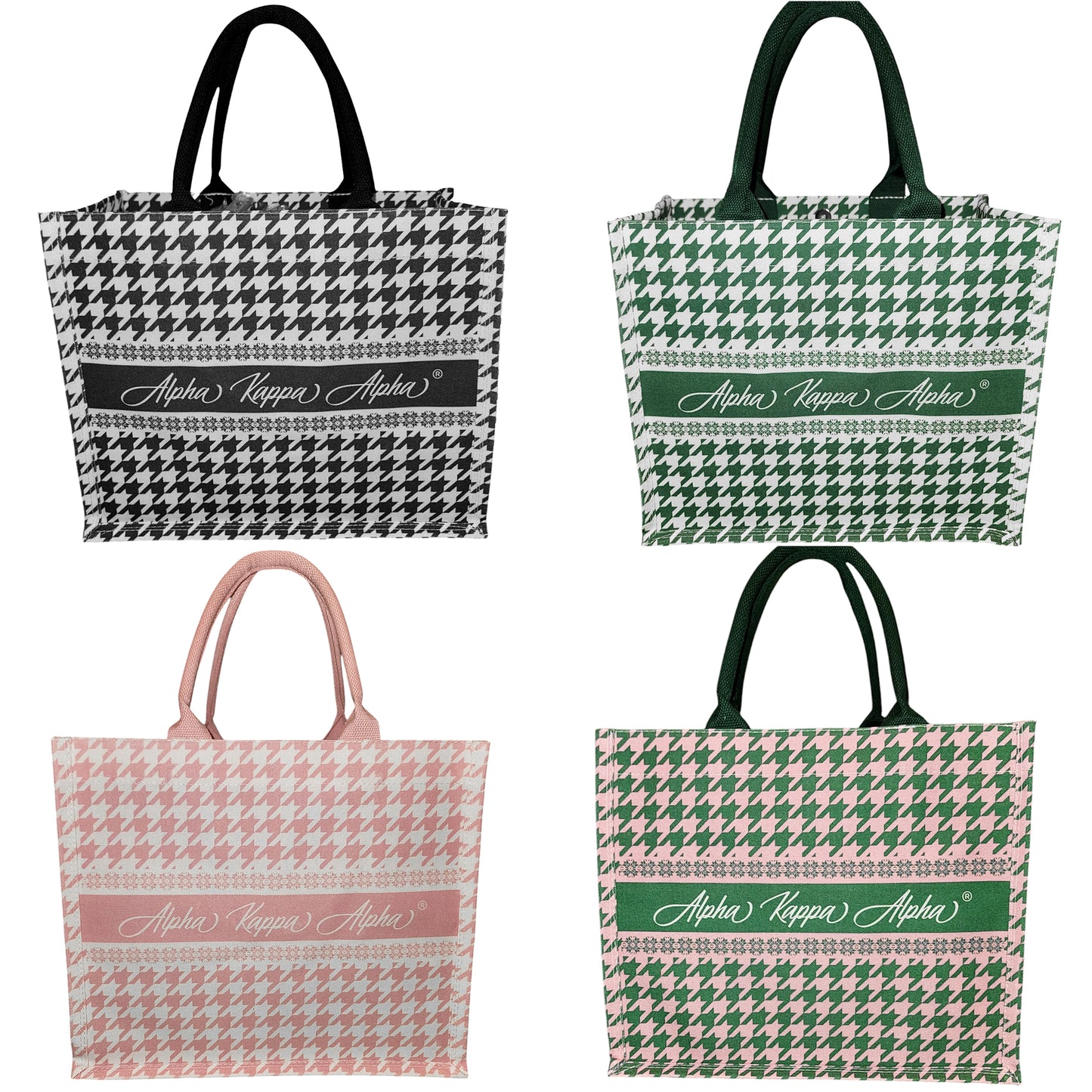 Alpha Kappa Alpha® Houndstooth Tote